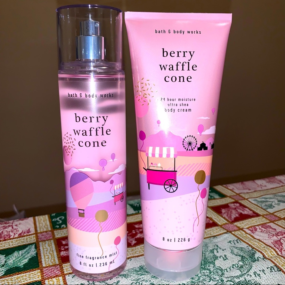 Bath & Body Works Berry Waffle Cone Set